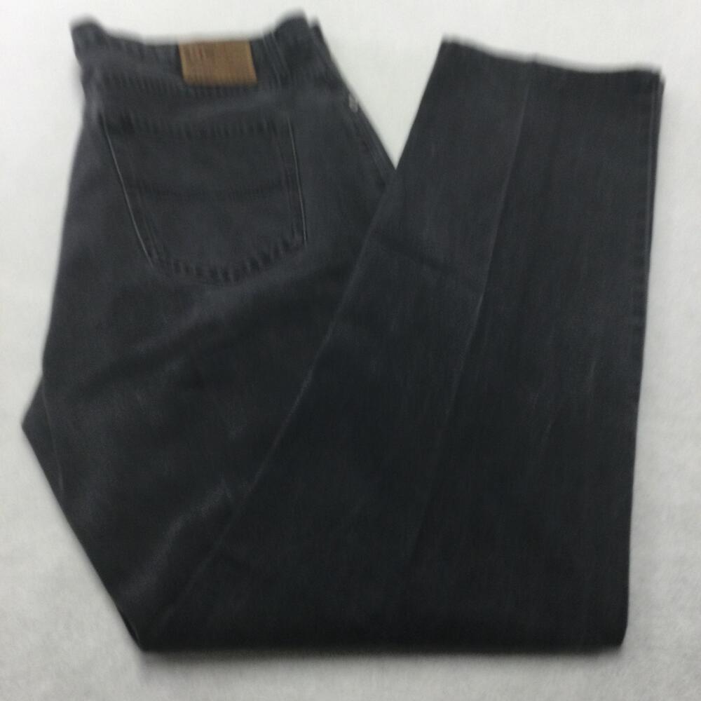 Polo Ralph Lauren Jeans Mens 38x34 Gray Dark Wash Relaxed Straight Denim Zip Fly